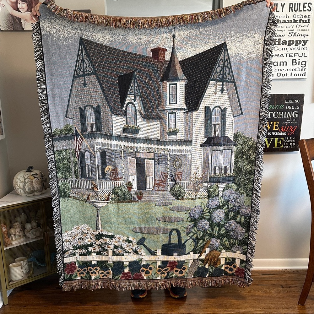 “My Grandmother’s House” Tapestry Throw 50x68